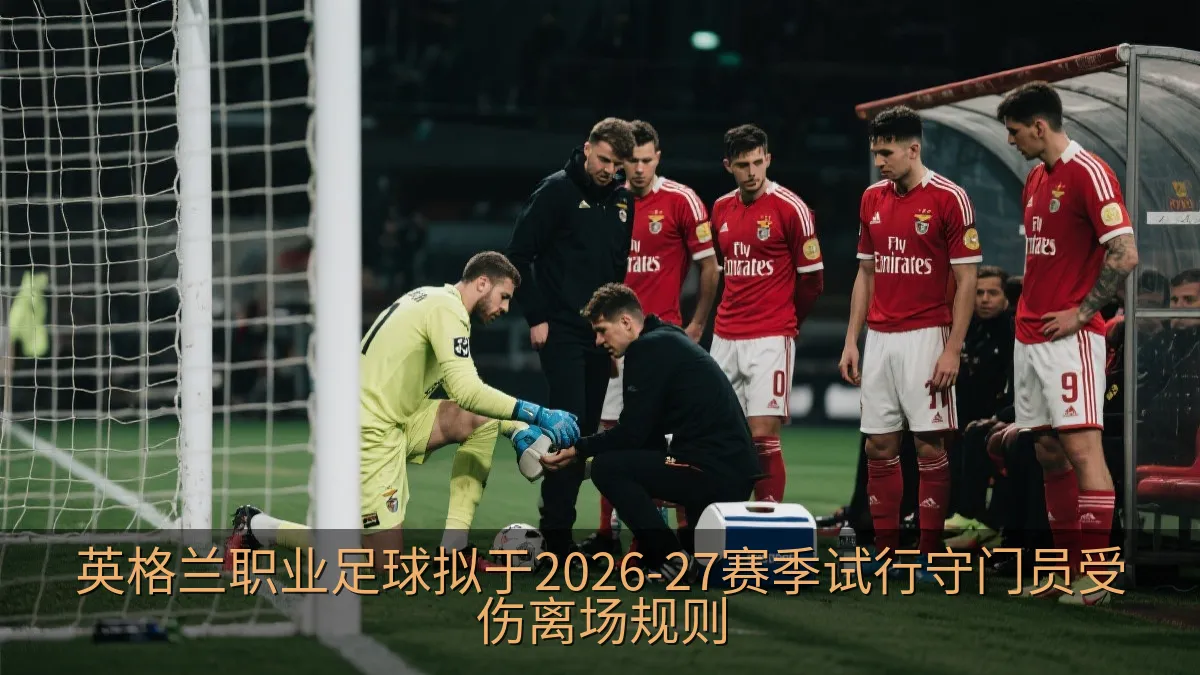英格兰职业足球拟于2026-27赛季试行守门员受伤离场规则